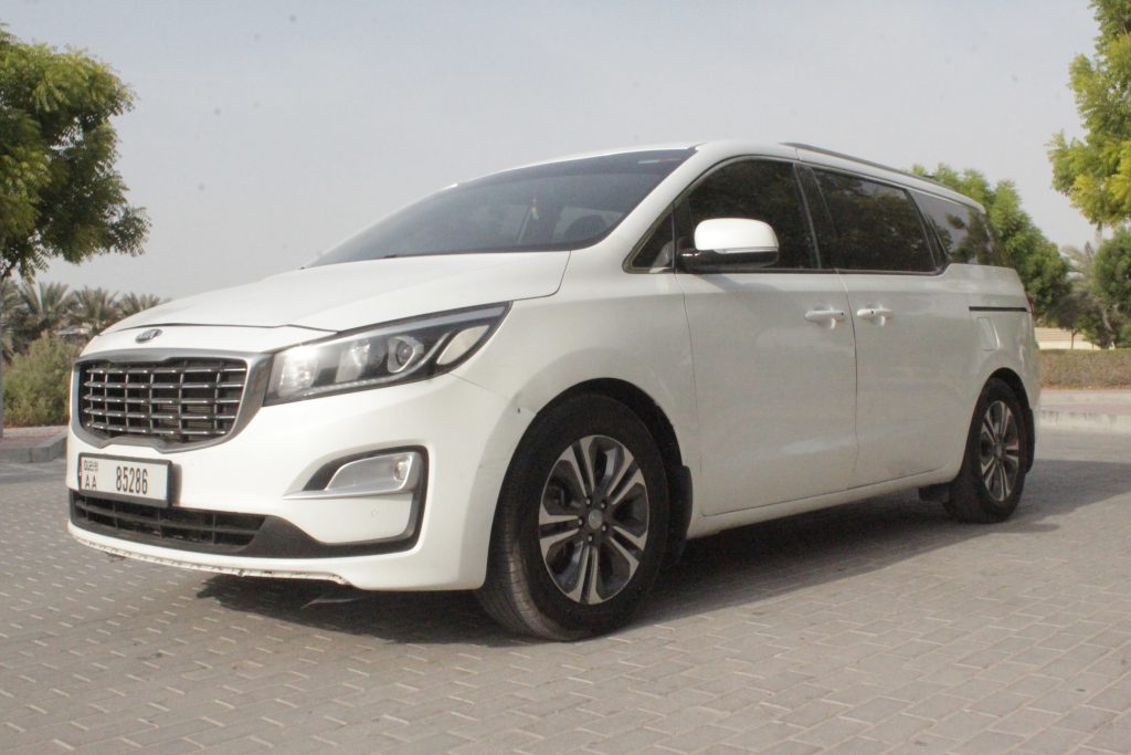 Kia Carnival Grand Hire Full Day Luxury Van Rental With Driver Dubai