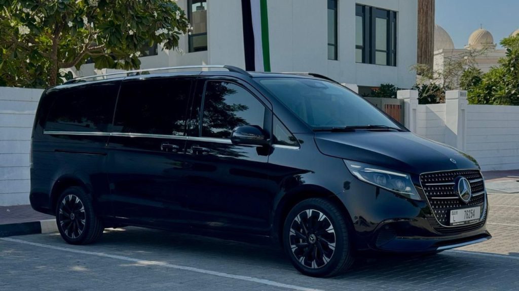 Mercedes-Benz v-Class Luxury Van Full Option Hire Full Day Van Rental With Driver Dubai