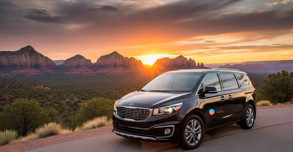 Grand Kia Sadona Car With Driver Service In Dubai