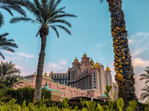 Dubai Palm Jumeirah tour featuring Atlantis The Palm and waterfront views